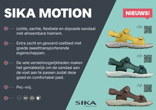 Sika 22207 Motion Sandaal OB - Zwart - maat 43-3