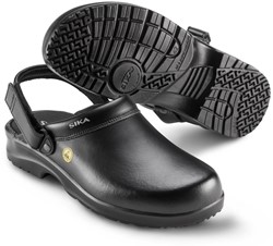 SIKA Fusion Clog ESD m. hielriempje OB SRC - 19467 Zwart - Zwart - maat 48
