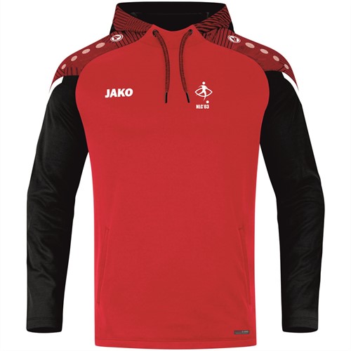NLC'03 - Sweater met kap Performance - rood/zwart