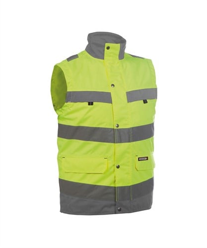 DASSY. Bilbao - FLUOGEEL/CEMENTGRIJS - maat XL 100% polyester - +/- 200 g/m²