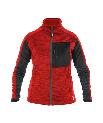 DASSY. Convex Women - ROOD/ZWART - maat XS 100% polyester - +/- 290 g/m²
