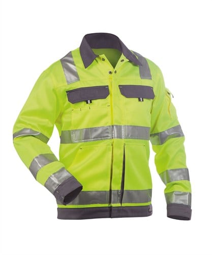 DASSY. Dusseldorf - FLUOGEEL/CEMENTGRIJS - maat XL 65% polyester/35% katoen - +/- 245 g/m²