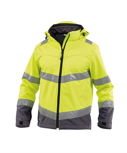 DASSY® Malaga - FLUOGEEL/CEMENTGRIJS - Maat XS 100% polyester - +/- 280 g/m²