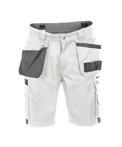 DASSY. Monza - WIT/CEMENTGRIJS - maat 44 65% polyester/35% katoen - +/- 245 g/m²