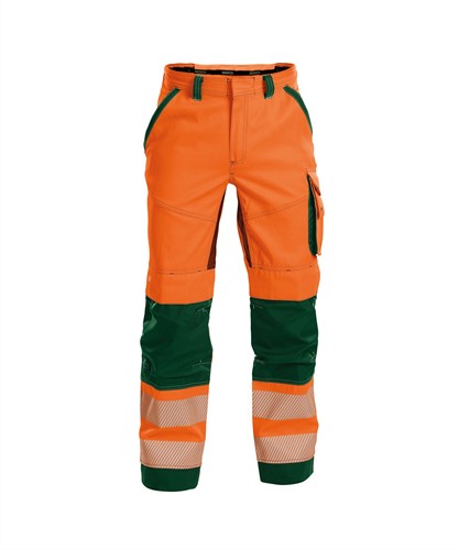 DASSY. Odessa - FLUO-ORANJE/FLESSENGROEN - maat 64 STANDARD 65% polyester/35% katoen - +/- 245 g/m²
