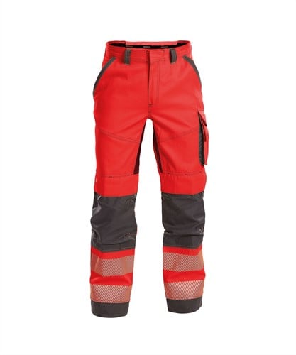 DASSY. Odessa - FLUOROOD/CEMENTGRIJS - maat 46 STANDARD 65% polyester/35% katoen - +/- 245 g/m²