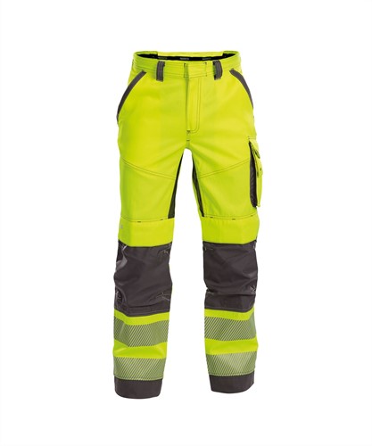 DASSY. Odessa - FLUOGEEL/CEMENTGRIJS - maat 46 MINUS 65% polyester/35% katoen - +/- 245 g/m²