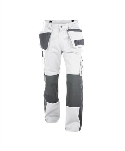 DASSY. Seattle - WIT/CEMENTGRIJS - maat 58 PLUS 65% polyester/35% katoen - +/- 245 g/m²
