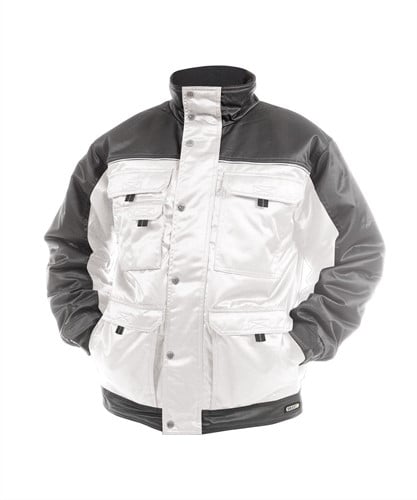 DASSY. Tignes - WIT/CEMENTGRIJS - maat L 70% polyester/30% katoen - +/- 240 g/m²