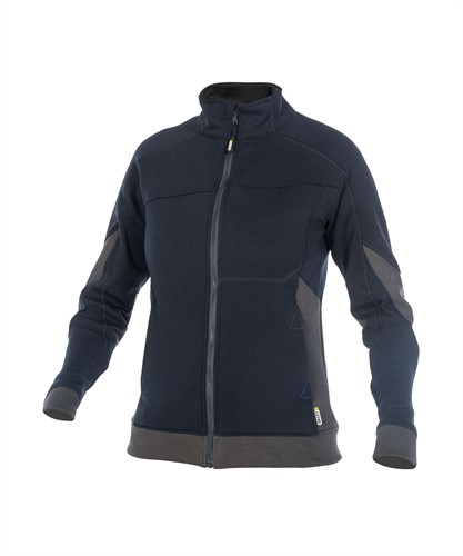 DASSY. Velox Women - NACHTBLAUW/ANTRACIETGRIJS - maat L 65% katoen/35% polyester - +/- 305 g/m²