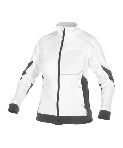 DASSY. Velox Women - WIT/ANTRACIETGRIJS - maat L 65% katoen/35% polyester - +/- 305 g/m²