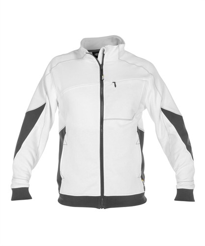 DASSY. Velox - WIT/ANTRACIETGRIJS - maat XL 65% katoen/35% polyester - +/- 305 g/m²